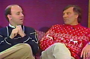 Sean and Dana on the 1989 Christmas show